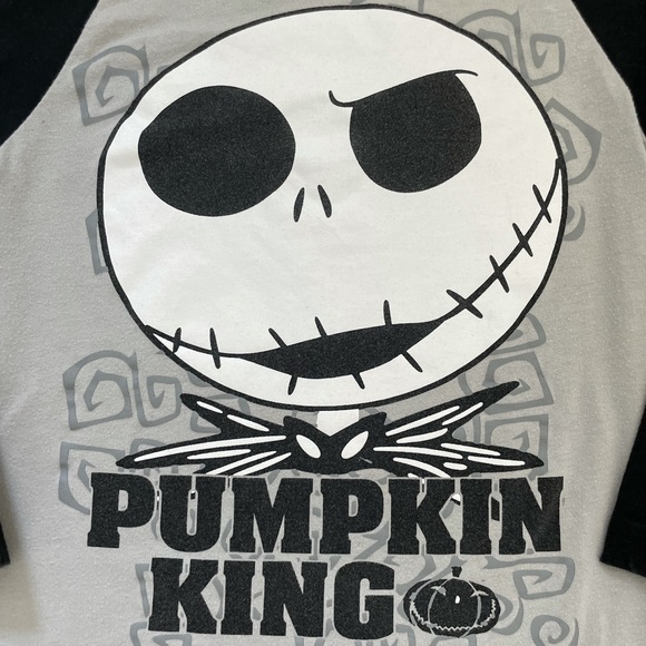 Disney ‘Pumpkin King’ elbow length top, size 5/6 - Picture 2 of 4